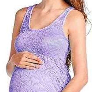 Women's Maternity Long Length Sleeveless Lace